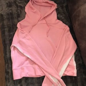 Pink Cropped hoodie